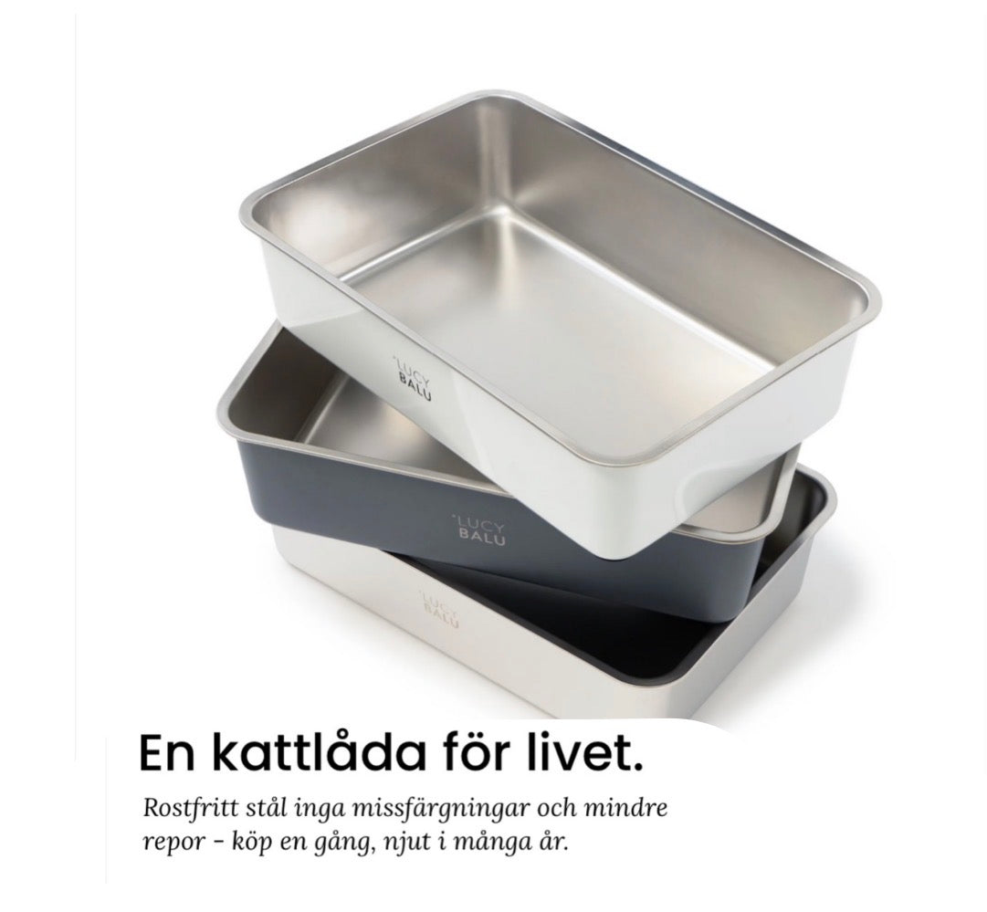 LucyBalu Steloo KATTLÅDA - Rostfritt stål, en låda för livet!