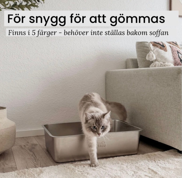 LucyBalu Steloo KATTLÅDA - Rostfritt stål, en låda för livet!