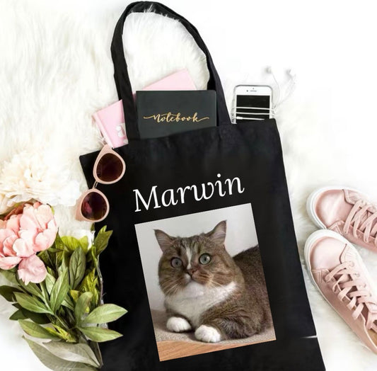 TYGKASSE - Personlig med text & bild med din katt