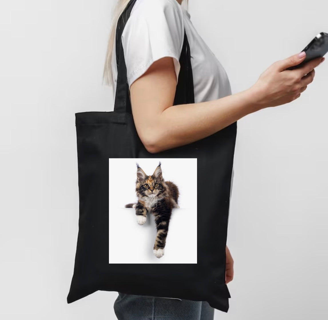 TYGKASSE - Personlig med text & bild med din katt