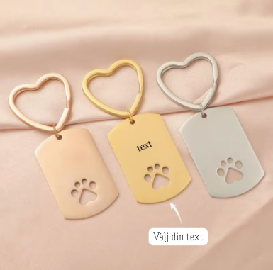 Personlig NYCKELRING - Med valfri text